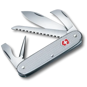 Navaja de bolsillo mediana con cachas acanaladas