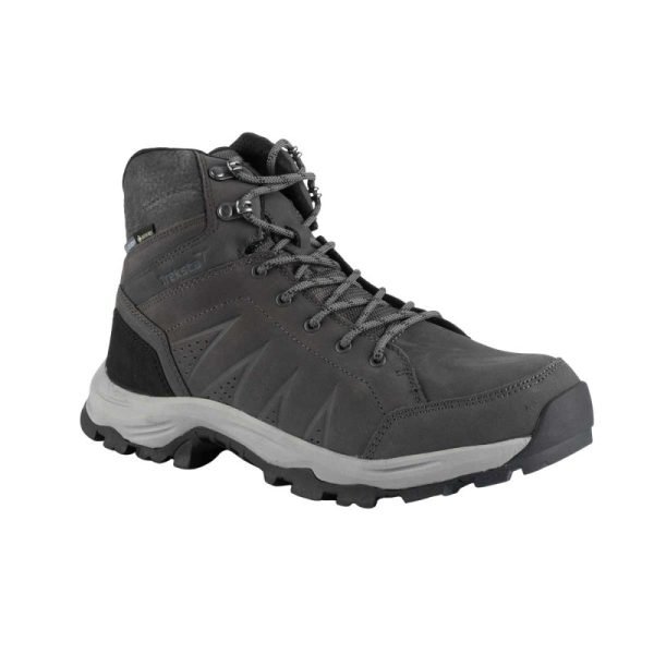 Bota Sandnes gris en nobuk, con GoreTex y suela Hypergrip con tecnología Ice-Lock